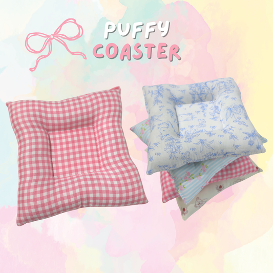 Puffy coasters
